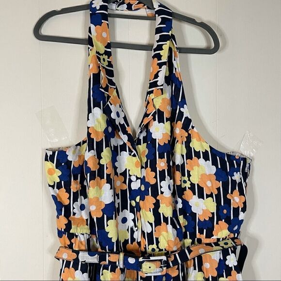 NWT - ModCloth Genuine Genius Halter Jumpsuit - Picture 3 of 7